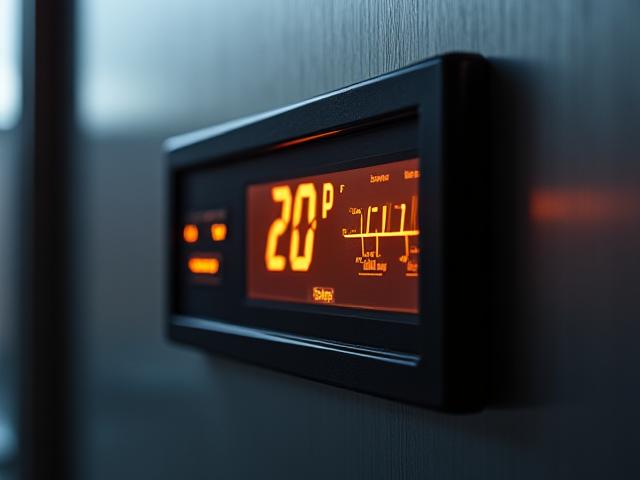 Close-up of a digital reefer unit control panel showing precise temperature logs